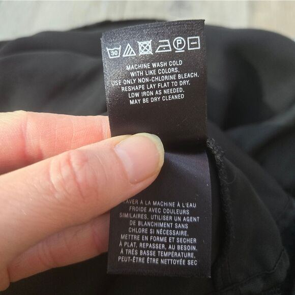 HD In Paris skirt white lace layered, black band at waist hidden back zipper L - Picture 12 of 12